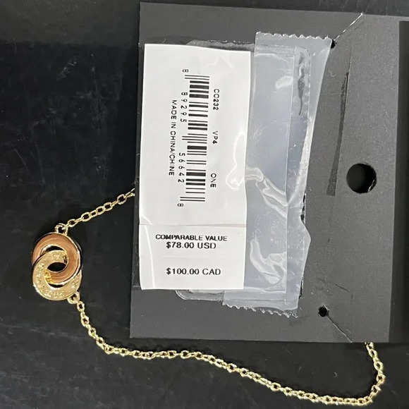 Coach Interlocking Open Circle Pearl Slider Bracelet CO232 - Picture 6 of 8